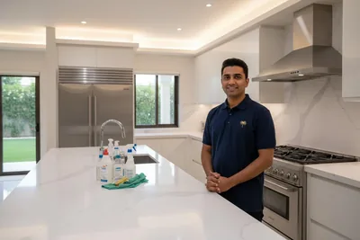 Modern kitchen deep clean result