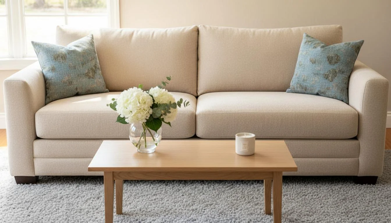 Sofa & upholstery restoration after deep cleaning